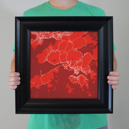 Hong Kong Map Art by City Prints - Image 5
