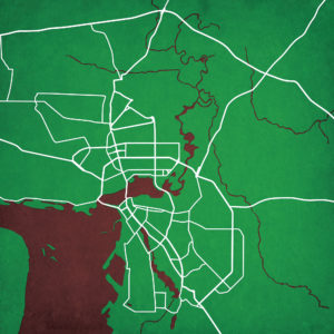 Kazan, Russia Map Art by City Prints