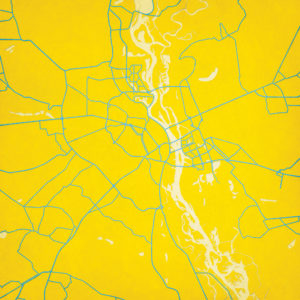 Kiev, Ukraine Map Art by City Prints