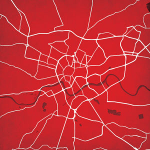 Krakow, Poland Map Art by City Prints