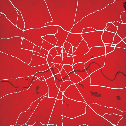 Krakow, Poland Map Art by City Prints