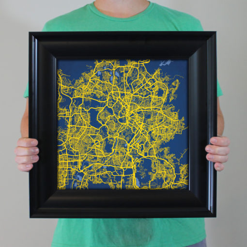 Kuala Lumper, Malaysia Map Art by City Prints - Image 5