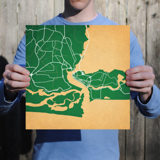 Lagos, Nigeria Map Art by City Prints - Image 3