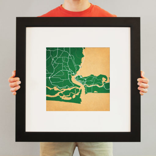 Lagos, Nigeria Map Art by City Prints - Image 4