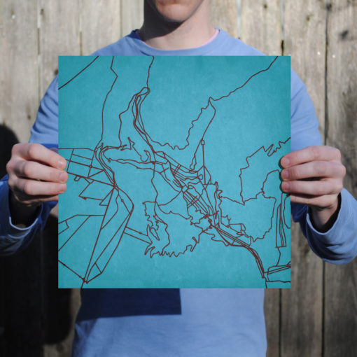 La Paz, Bolivia Map Art by City Prints - Image 3