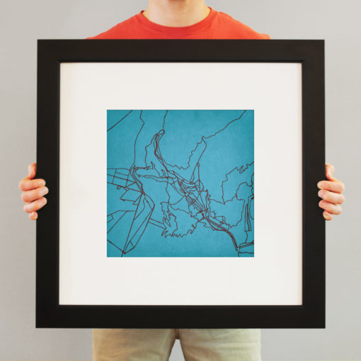 La Paz, Bolivia Map Art by City Prints - Image 4