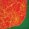 Lisbon, Portugal Map Art by City Prints