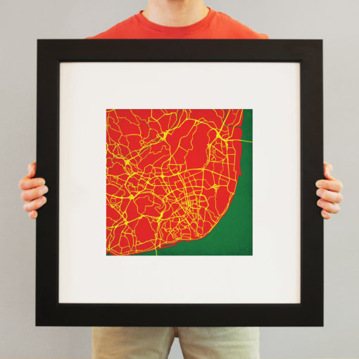 Lisbon, Portugal Map Art by City Prints - Image 4