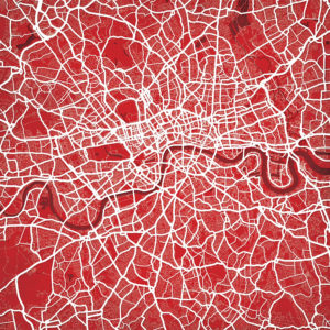 London, England Map Art by City Prints