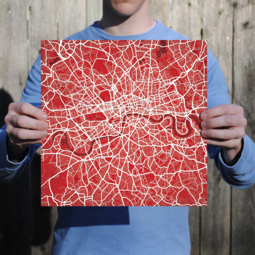 London, England Map Art by City Prints - Image 3