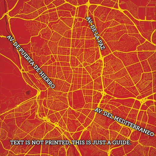 Madrid, Spain Map Art by City Prints - Image 2