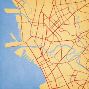 Manila, Philippines Map Art by City Prints
