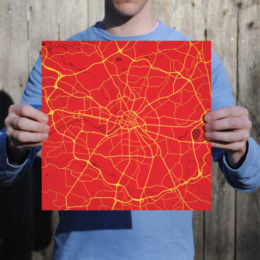 Manchester, England Map Art by City Prints - Image 3
