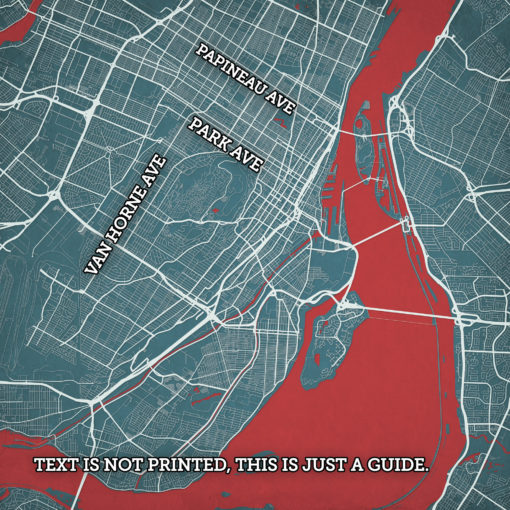 Montreal, Canada Map Art by City Prints - Image 2