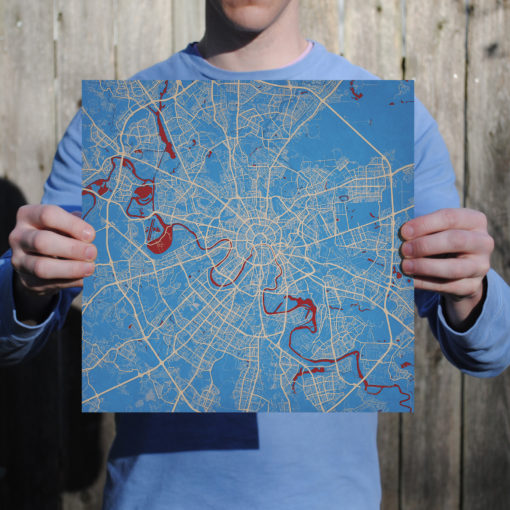 Moscow, Russia Map Art by City Prints - Image 3