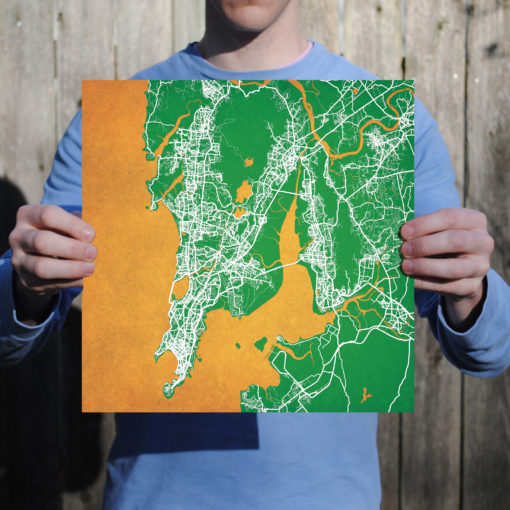 Mumbai, India Map Art by City Prints - Image 3