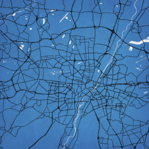 Munich, Germany Map Art by City Prints
