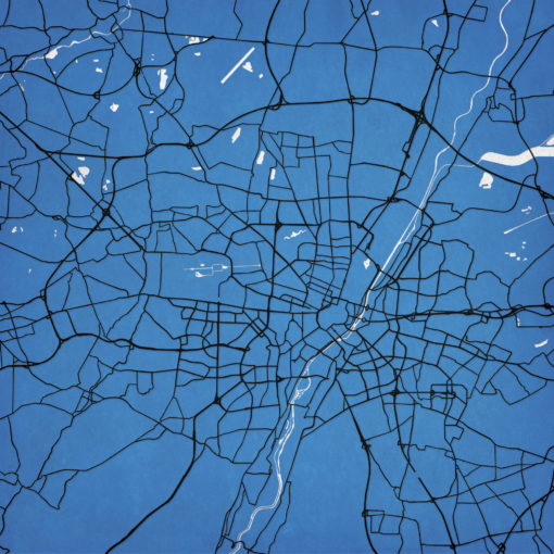 Munich, Germany Map Art by City Prints
