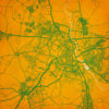 New Delhi, India Map Art by City Prints