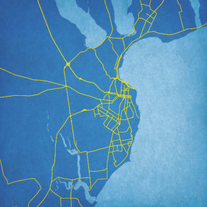Odessa, Ukraine Map Art by City Prints