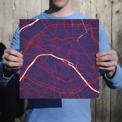 Paris, France Map Art by City Prints - Image 3