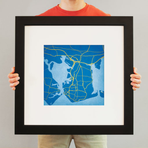 Portsmouth, England Map Art by City Prints - Image 4