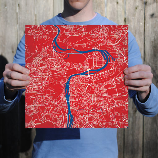 Prague, Czech Republic Map Art by City Prints - Image 3