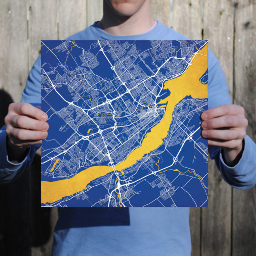 Quebec, Canada Map Art by City Prints - Image 3