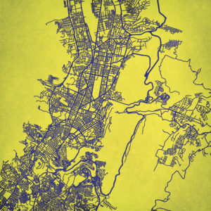 Quito, Ecuador Map Art by City Prints