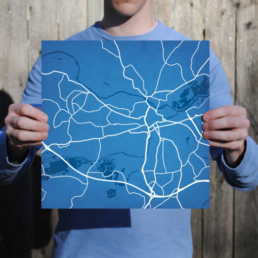 Reading, England Map Art by City Prints - Image 3