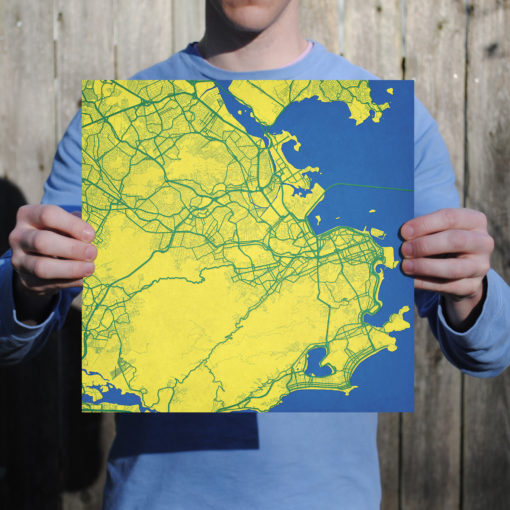 Rio De Janeiro, Brazil Map Art by City Prints - Image 3