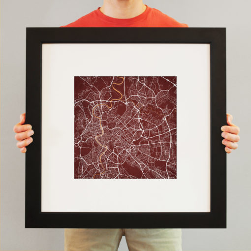 Rome, Italy Map Art by City Prints - Image 4