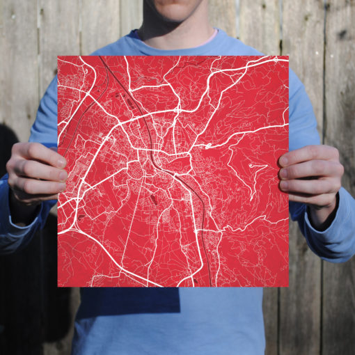 Salzburg, Austria Map Art by City Prints - Image 3