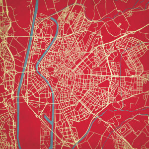 Seville, Spain Map Art by City Prints