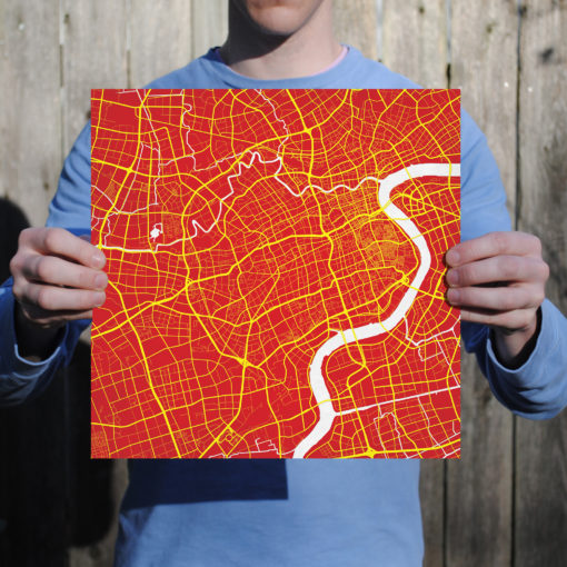 Shanghai, China Map Art by City Prints - Image 3
