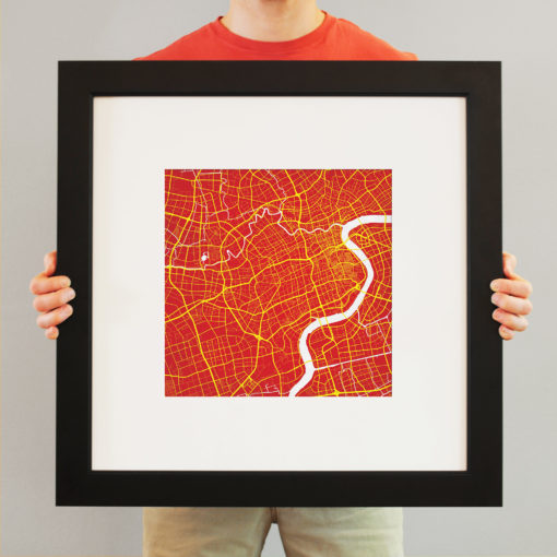 Shanghai, China Map Art by City Prints - Image 4