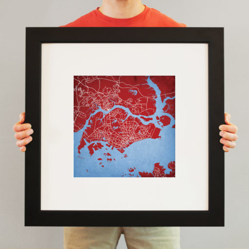 Singapore Map Art by City Prints - Image 4