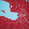 St. Petersburg, Russia Map Art by City Prints