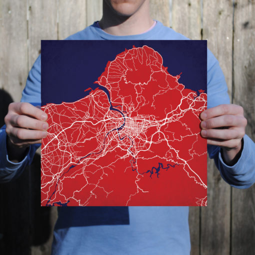 Taipei, Taiwan Map Art by City Prints - Image 3