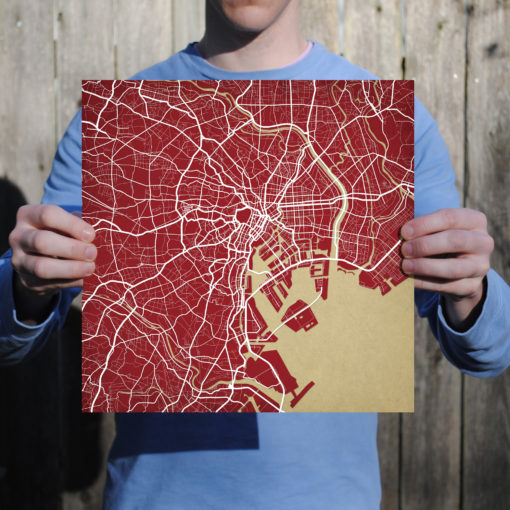 Tokyo, Japan Map Art by City Prints - Image 3