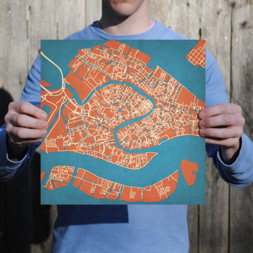 Venice, Italy Map Art by City Prints - Image 3