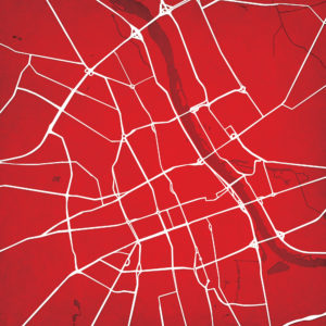 Warsaw, Poland Map Art by City Prints