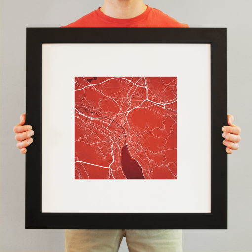 Zurich, Switzerland Map Art by City Prints - Image 4