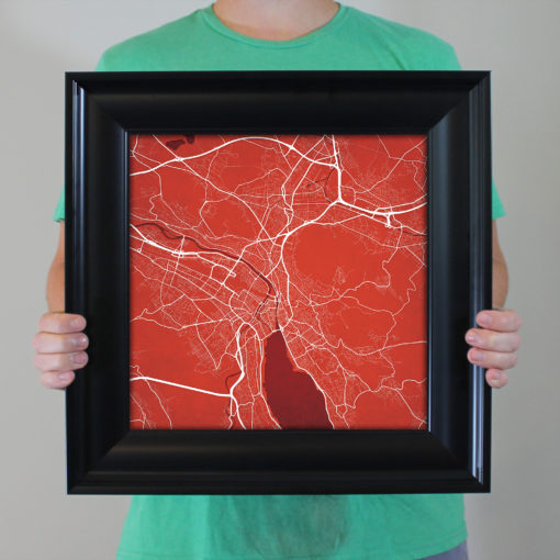 Zurich, Switzerland Map Art by City Prints - Image 5