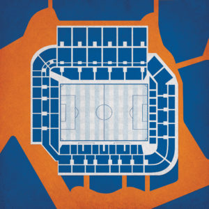 Stade de la Mosson Map Art by City Prints