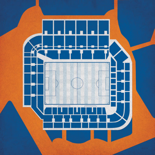 Stade de la Mosson Map Art by City Prints