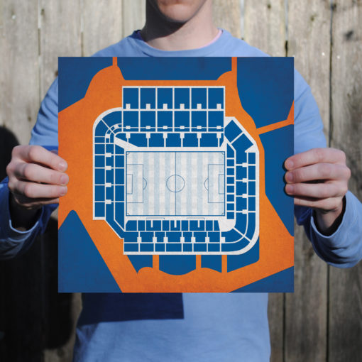Stade de la Mosson Map Art by City Prints - Image 2