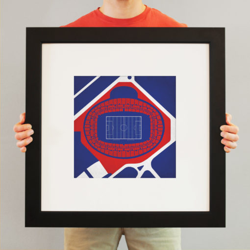 Parc des Princes Map Art by City Prints - Image 3