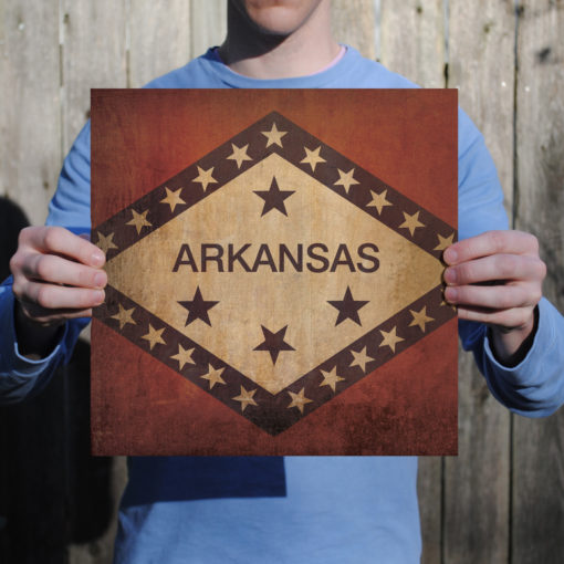 Arkansas Flag Art by City Prints - Image 2
