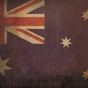 Australia Flag Art by City Prints